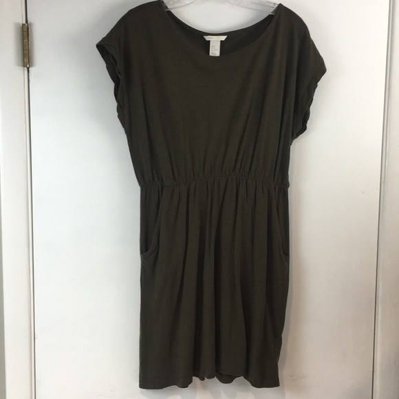 Olive Green Dress With Pockets Women Green Overdyed Flap Pocket Utility  Dress Pepe Jeans India